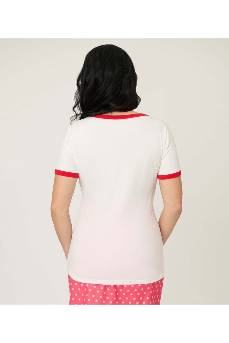 Ringer Graphic Tee, Alternate, color, White & Red Trim