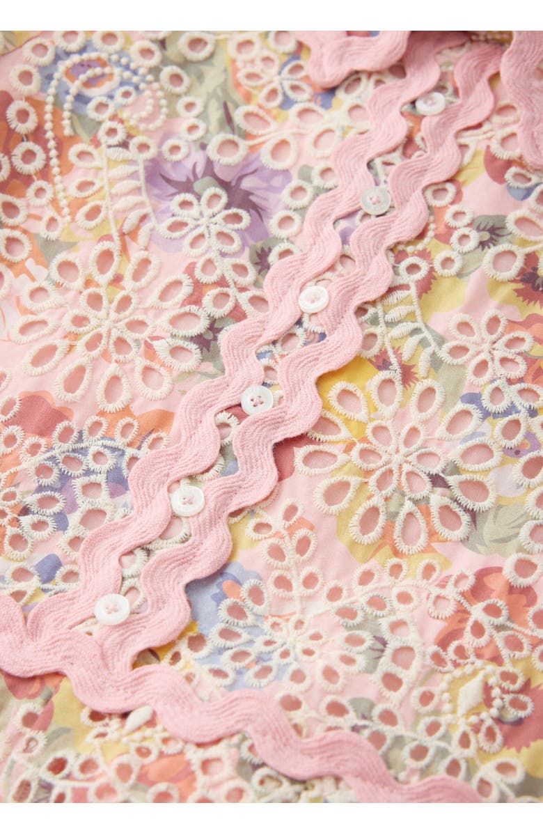 Marlo Kids Alanna Embroidered Romper, Alternate, color, Multi