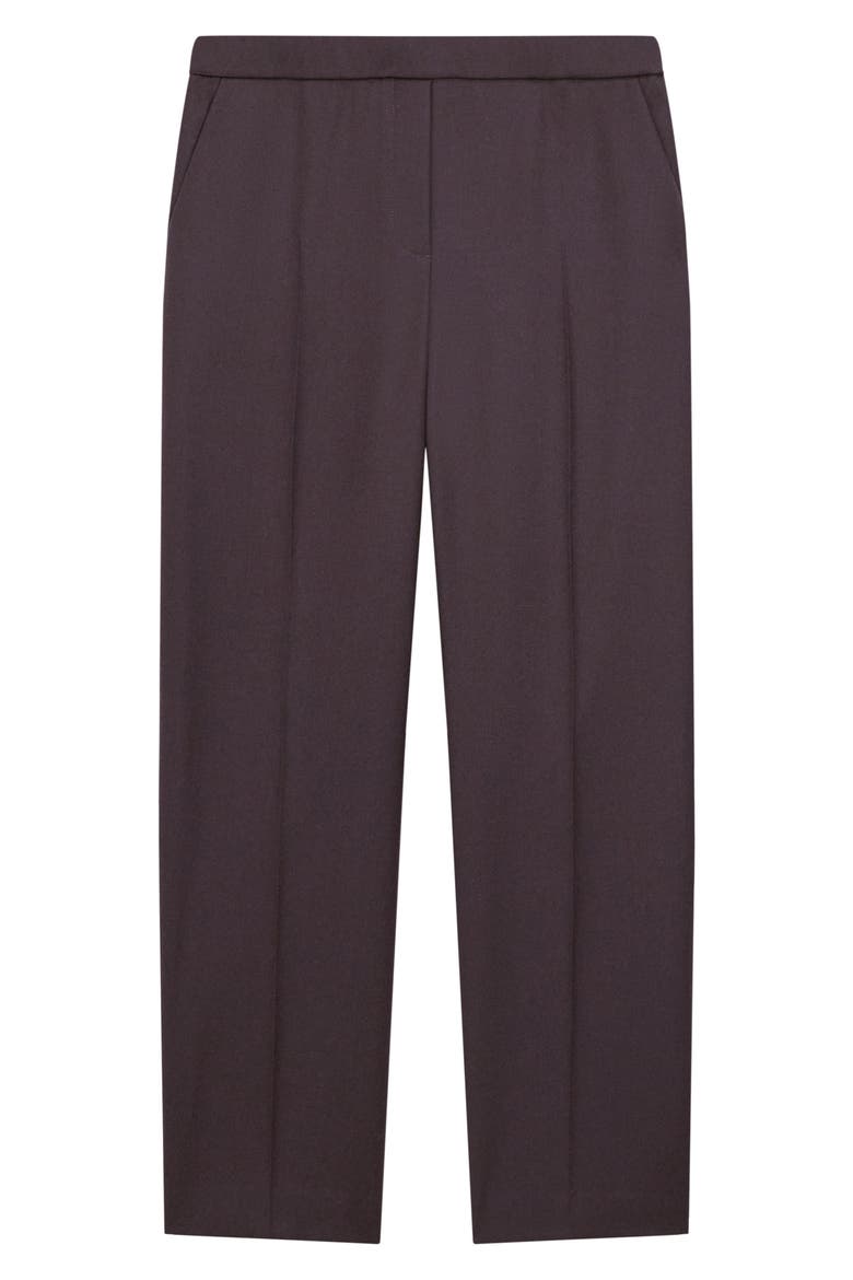 Sleek Flannel Treeca Pull-On Pants, Alternate, color, CACAO - DAJ