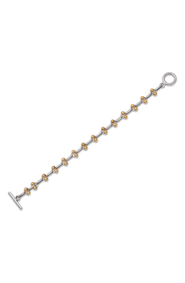 EYE CANDY LOS ANGELES Men's Santiago Two-Tone Steel Toggle Bracelet, Alternate, color, 