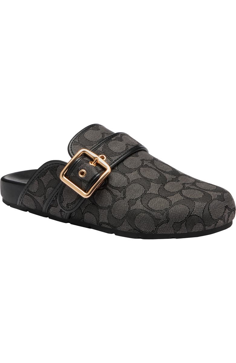 COACH Archival Signature Jacquard Buckle Clog, Main, color,