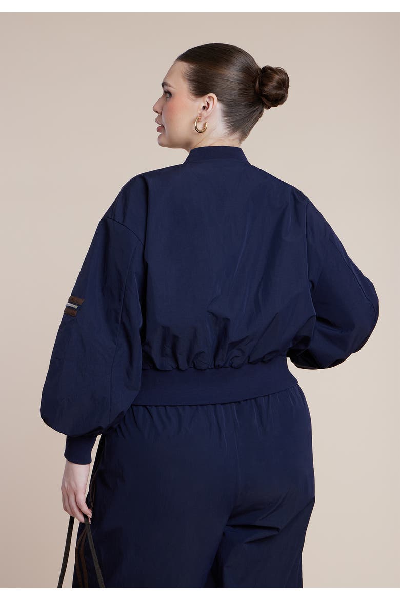 Nylon Track Jacket, Alternate, color, NIGHT SKY