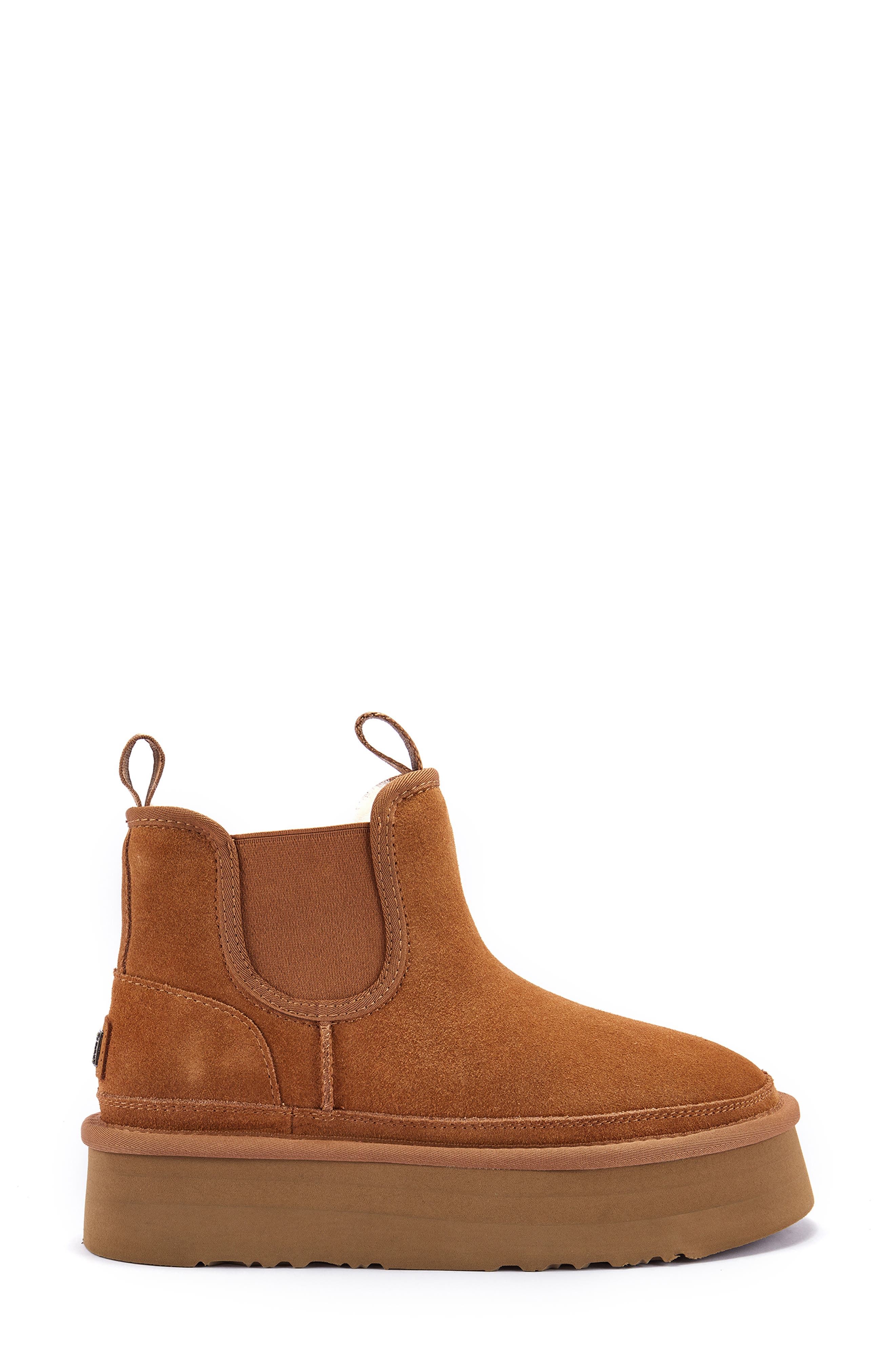 Australia Luxe Collective Genuine Shearling Chelsea Bootie, Alternate, color, 
