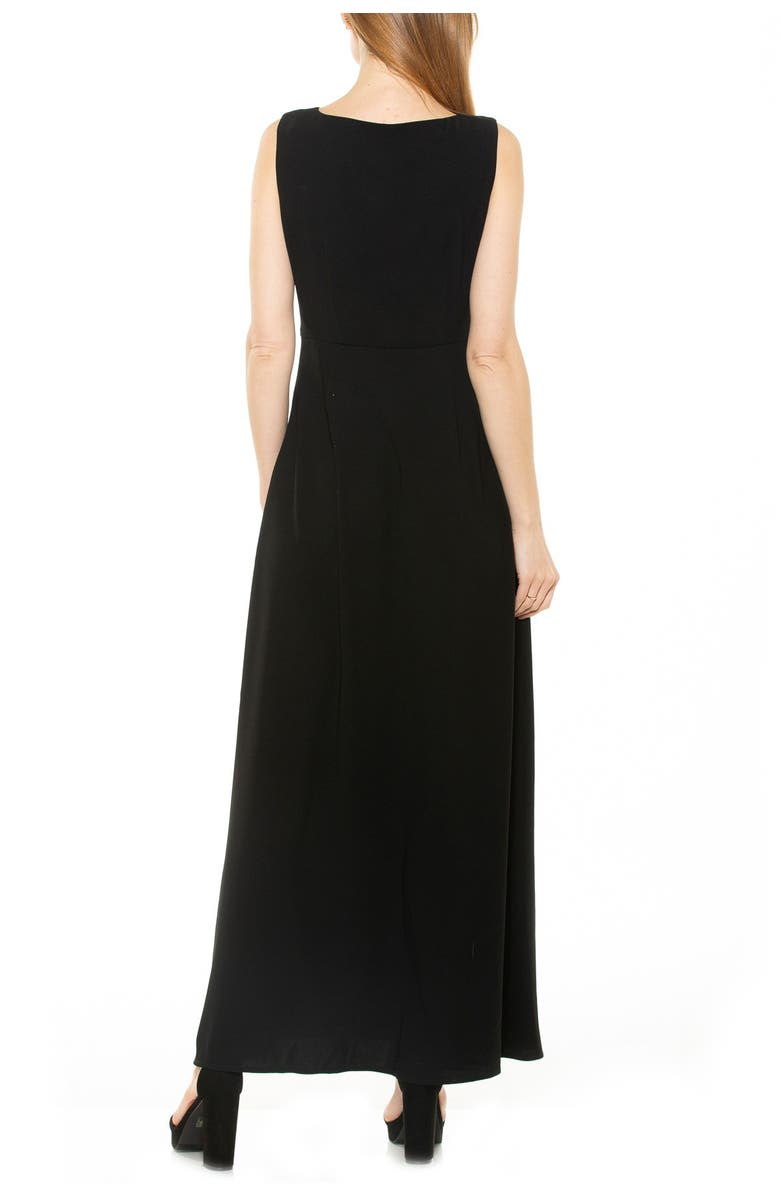 Alexia Admor Milana Button Front Sleeveless Maxi Dress, Alternate, color, 