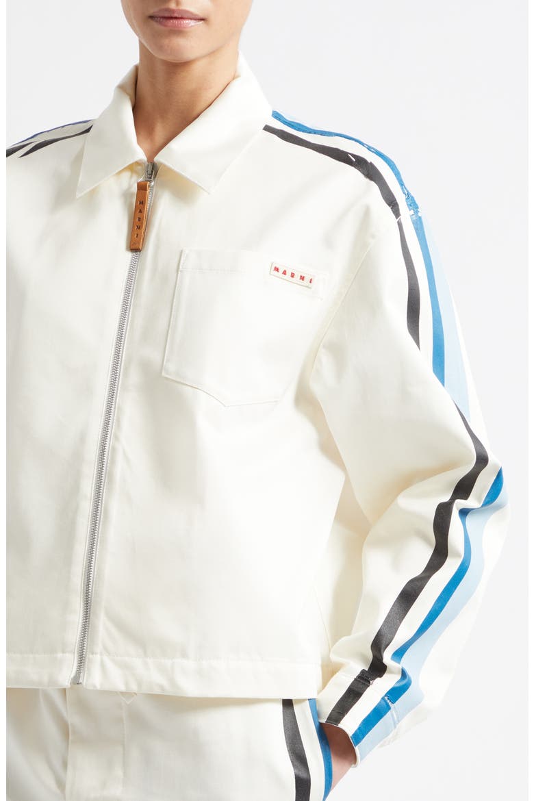 Water Repellent Cotton Gabardine Shirt Jacket, Alternate, color, 00W01 LILY WHITE
