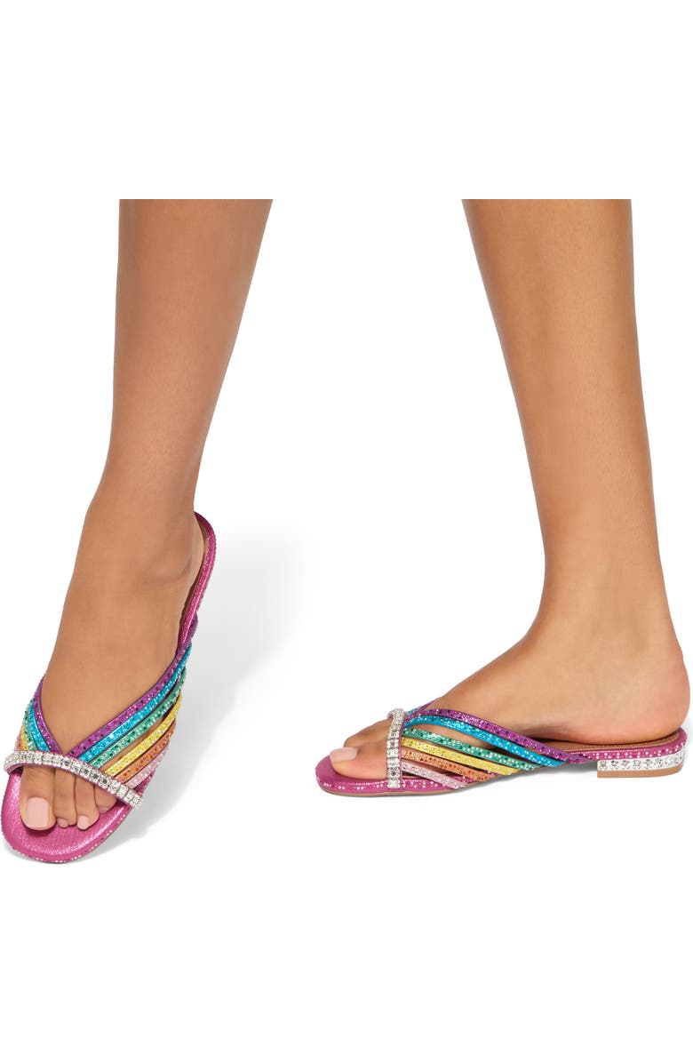 Kurt Geiger London Crystal Slide Sandal, Alternate, color, Open Miscellaneous