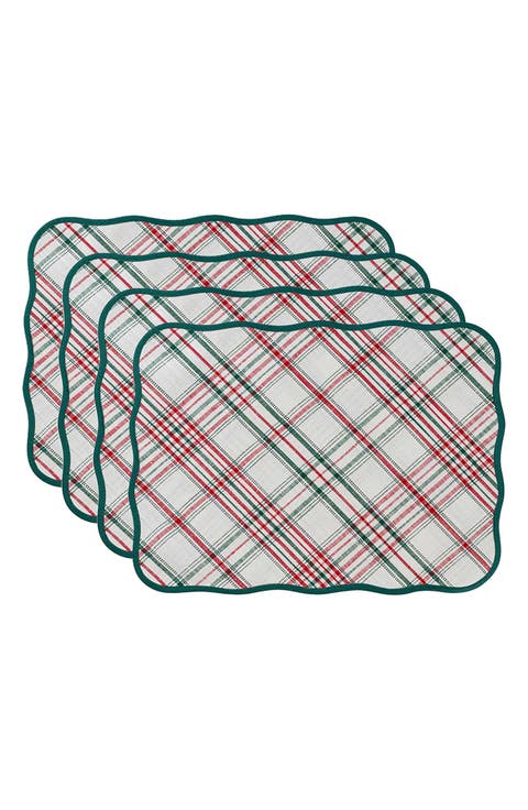 Merry Tartan Set of 4 Placemats