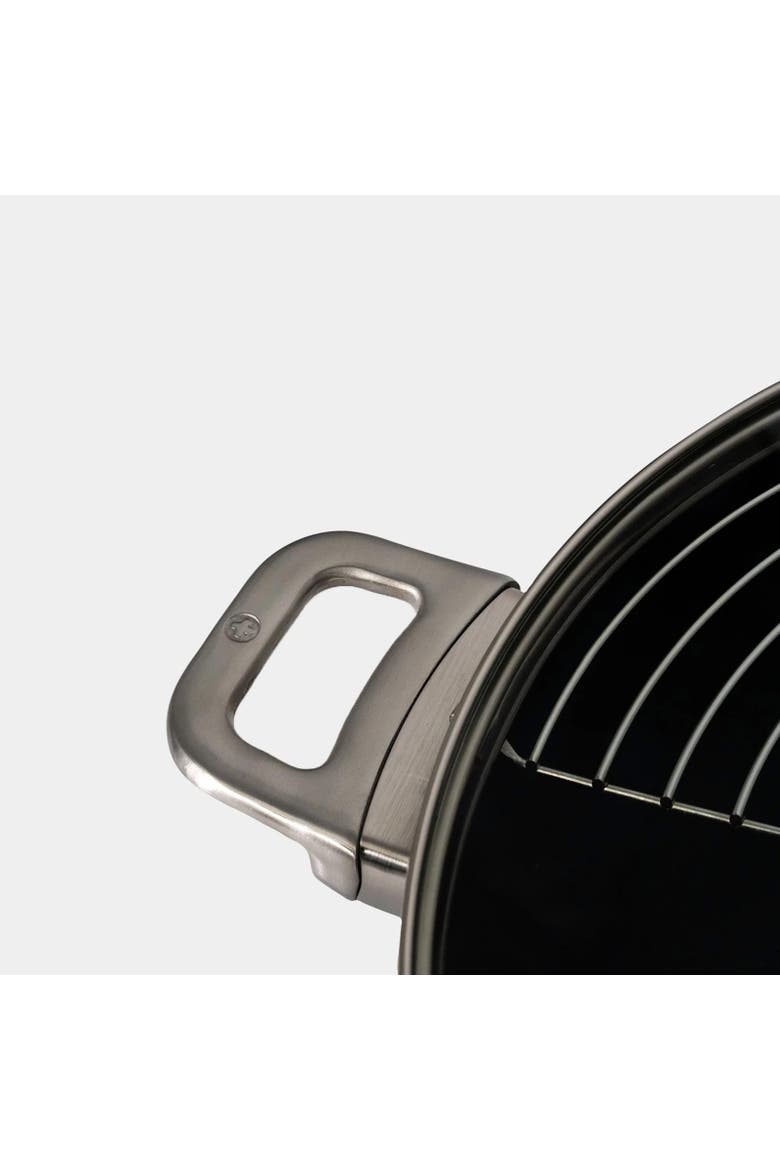CHD Nonstick Wok with Glass Lid, 12.5-Inch, Alternate, color, Black