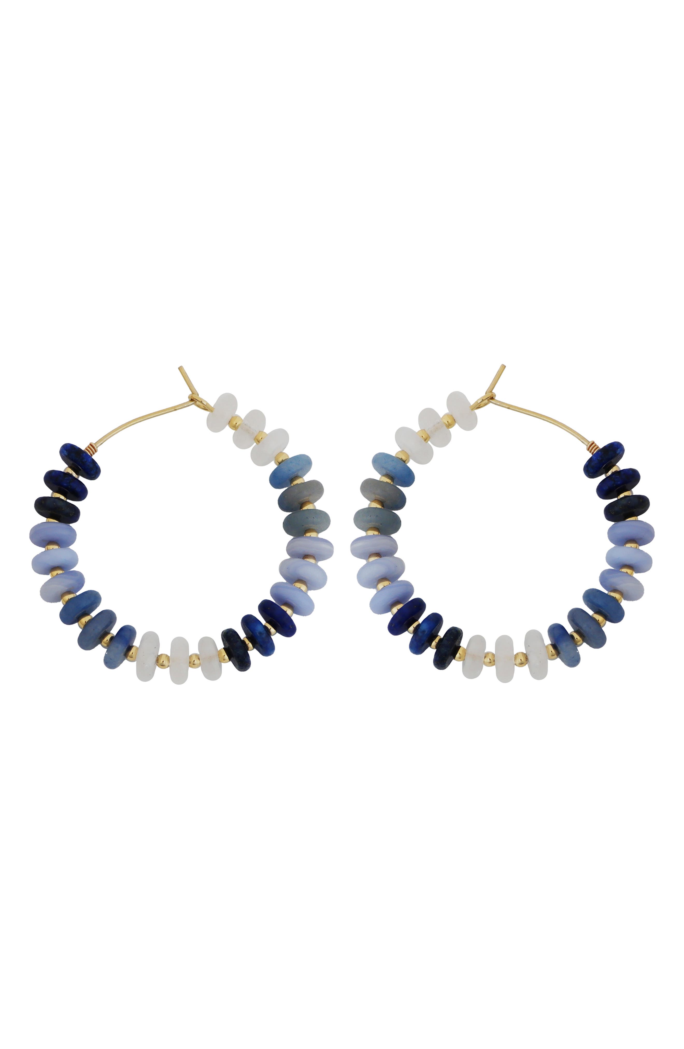 Panacea Beaded Hoop Earrings