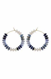 Panacea Beaded Hoop Earrings