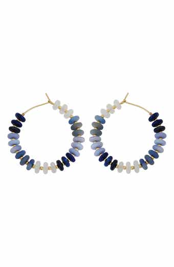 Panacea Beaded Hoop Earrings