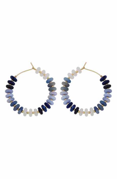 Panacea Beaded Hoop Earrings