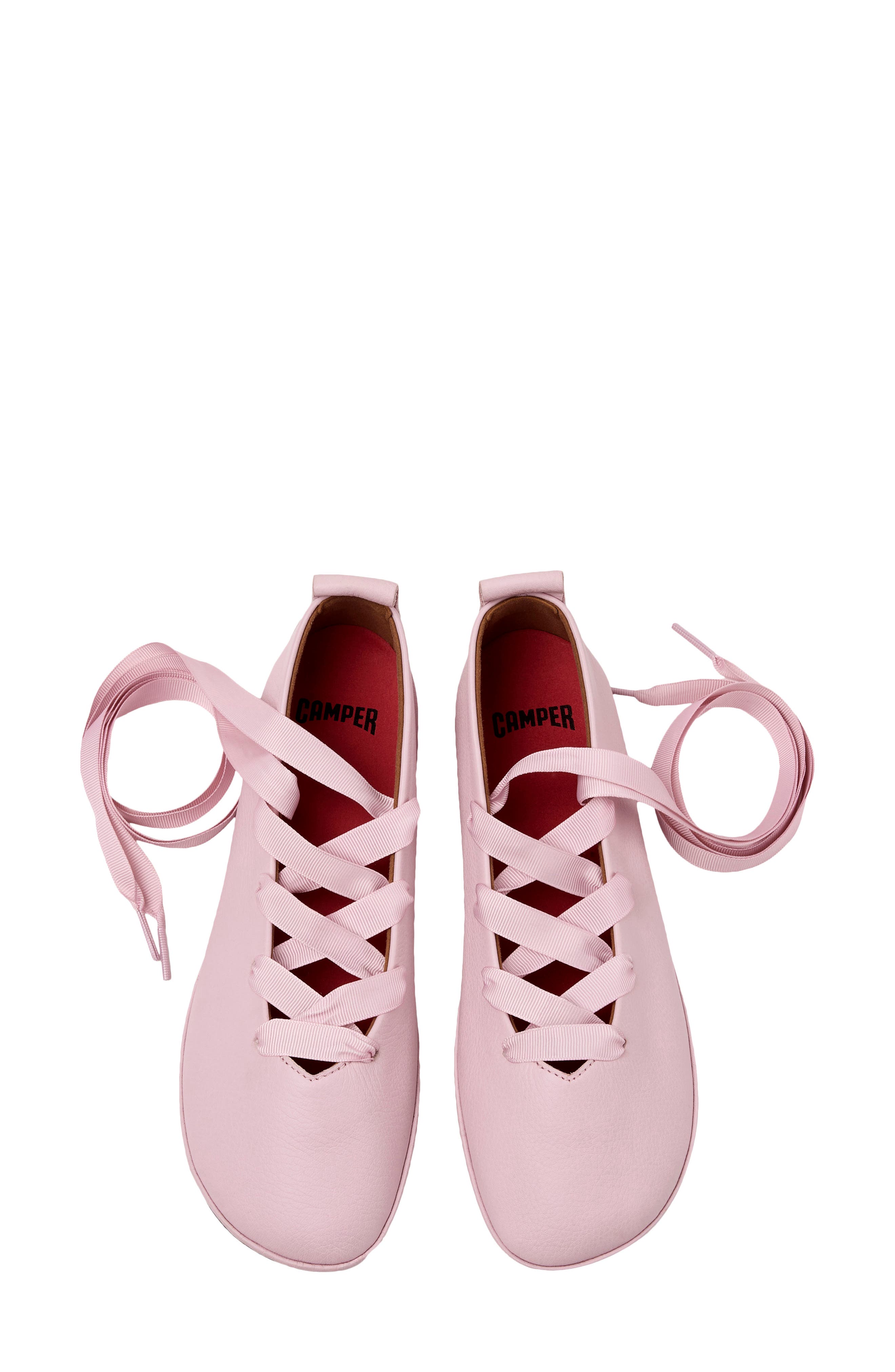 Right Nina Ballet Flat, Alternate, color, LIGHT PASTEL PINK