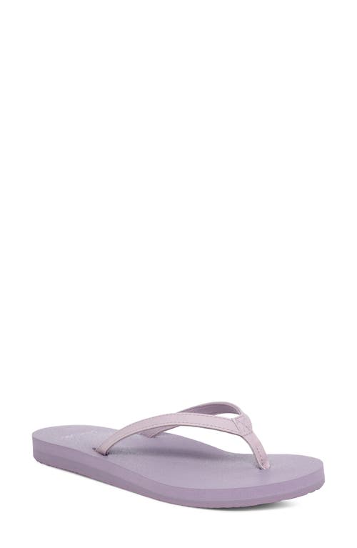 Sanuk Yoga Joy Ii Flip Flop In Purple