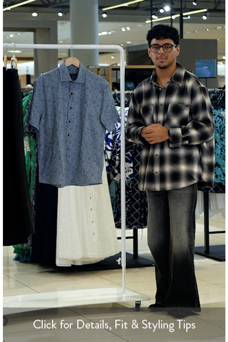 Kazuki Leaf Print Short Sleeve Cotton Button-Up Shirt video