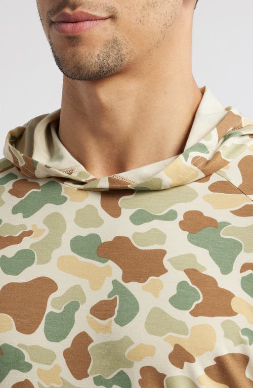Free Fly Camouflage Lightweight Upf 20+ Hoodie In Brown