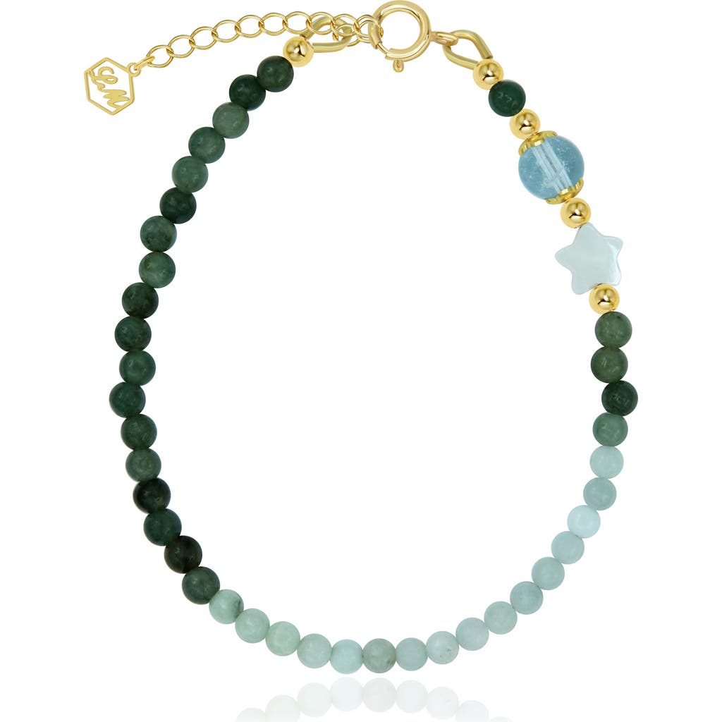 La Meno Enchanting Jade Bracelet In Multi