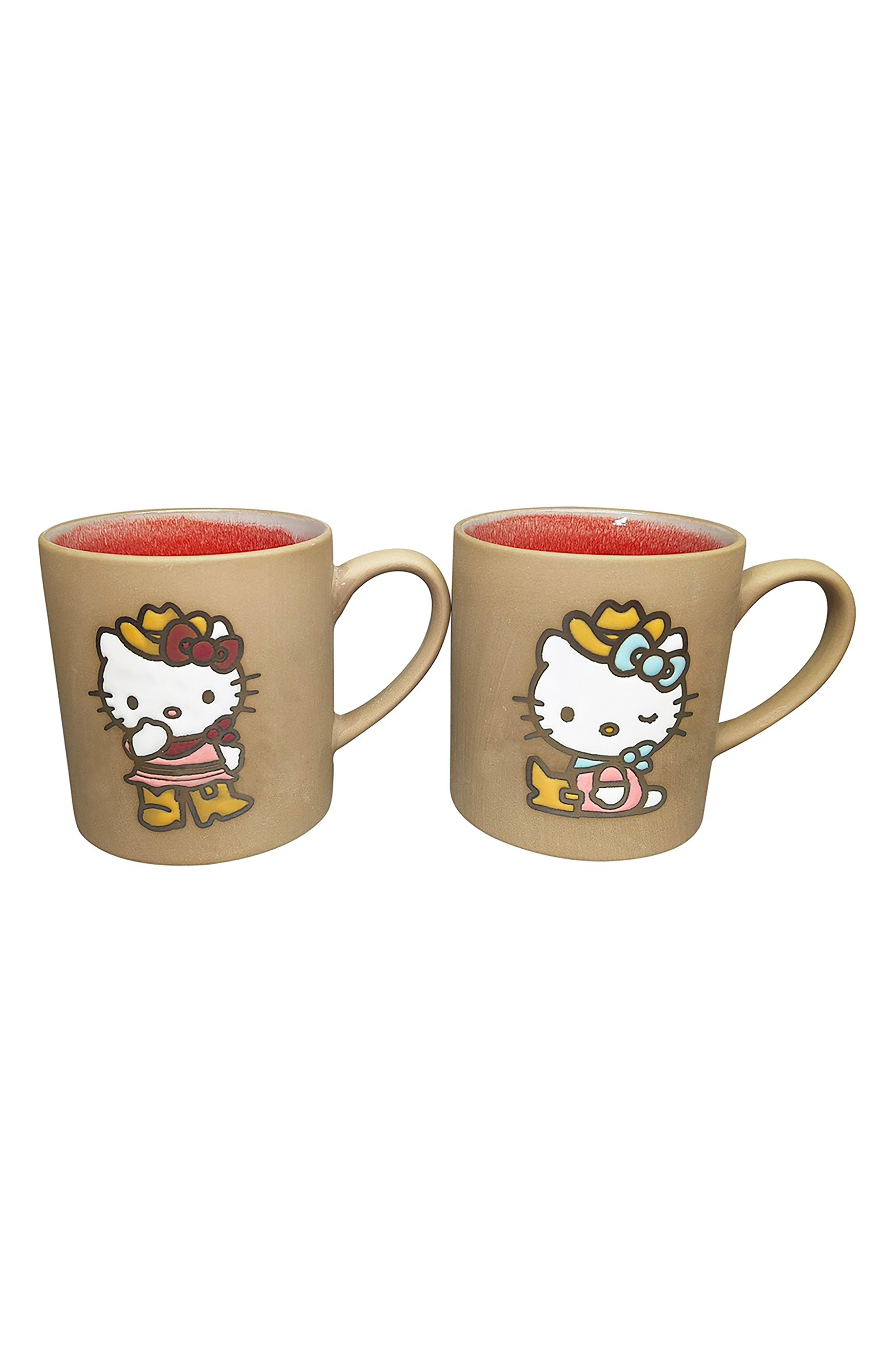 Blue Sky Clayworks Cowgirl Hello Kitty 2-Pack Mug Set
