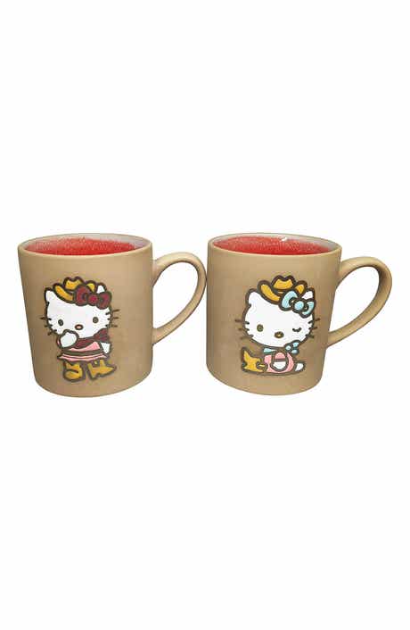 Blue Sky Clayworks Cowgirl Hello Kitty 2-Pack Mug Set