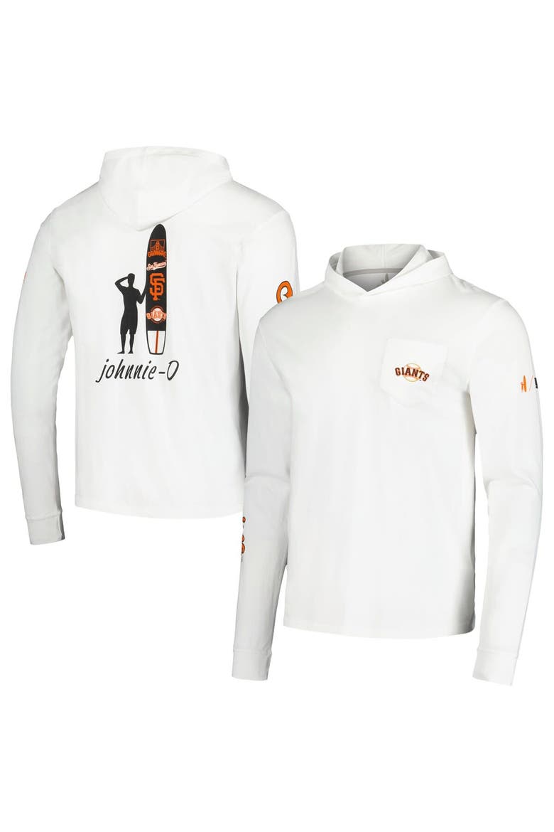 Men's johnnie-O White San Francisco Giants Eddie Long Sleeve Hoodie T-Shirt, Main, color, White