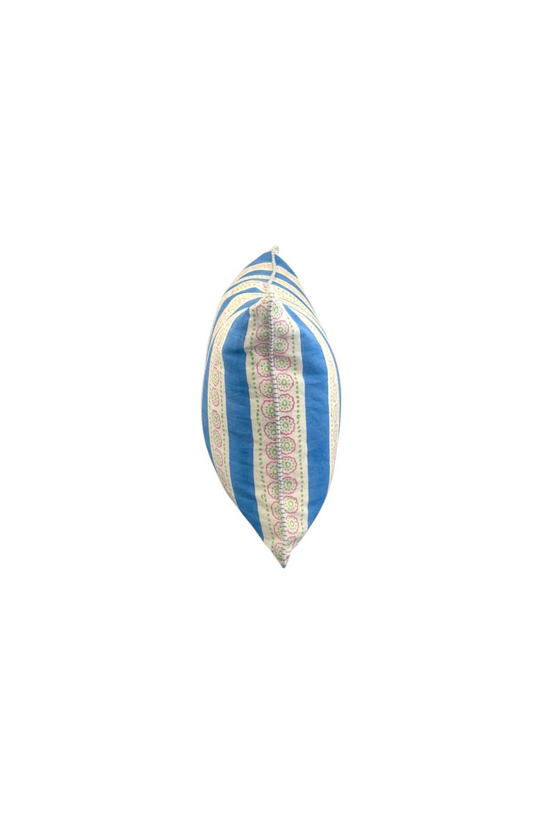 Malhaar Linen Pillow Cover, Alternate, color, Blue - 14" x 22"