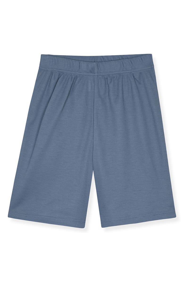 SLEEP ON IT Kids' Waffle Knit Two-Piece Pajamas, Alternate, color, Navy