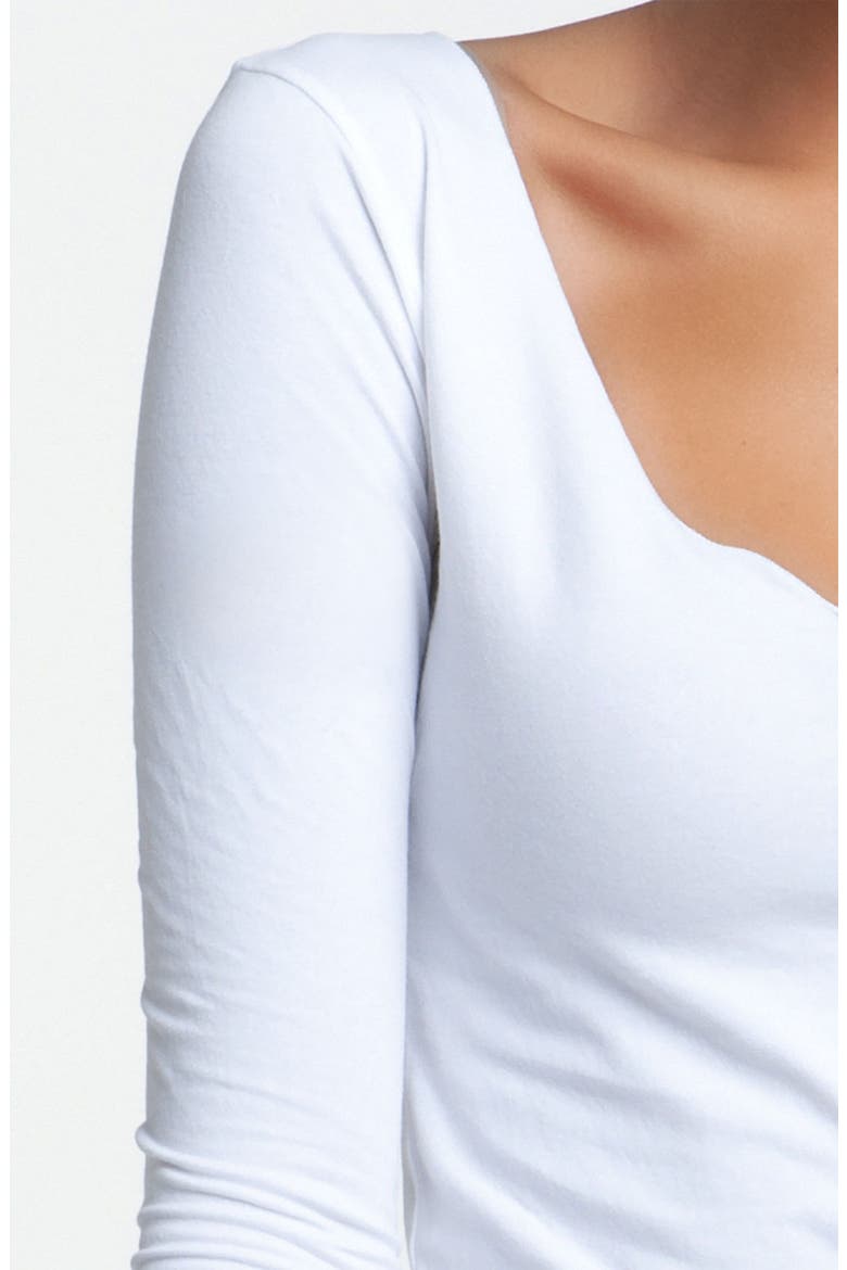Long Skinny Tee, Alternate, color, WHITE