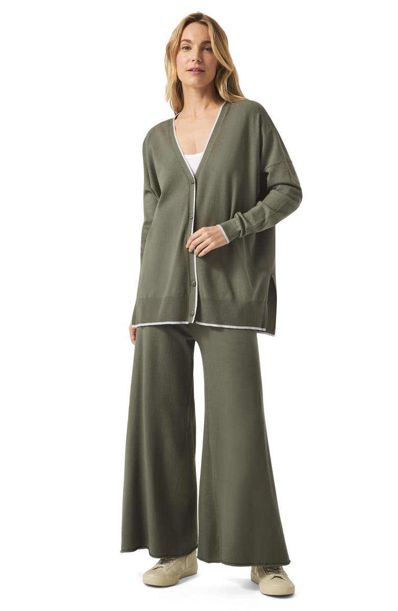 Splendid Veronica Crop Wide Leg Sweater Knit Pants, Alternate, color, Soft Vob/ Moonstone