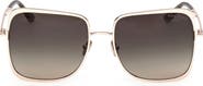 TOM FORD Tara 57mm Gradient Square Sunglasses