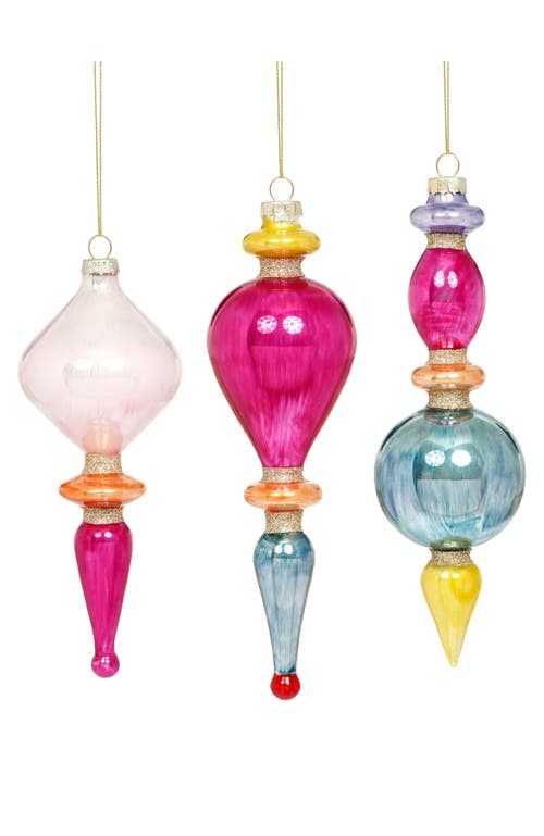 Mark Roberts Elegant Finial Ornament, Set Of 6 In Multi