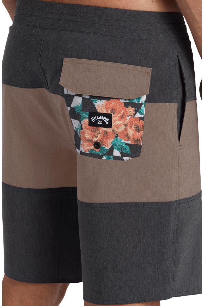 Tribong Lo Tide Water Repellent Board Shorts, Alternate, color, DARK BROWN
