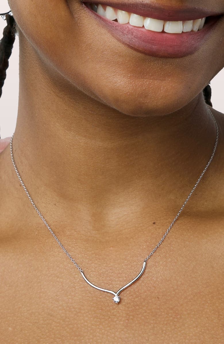 Seed2Stone Versatile-V Necklace, Alternate, color, Silver