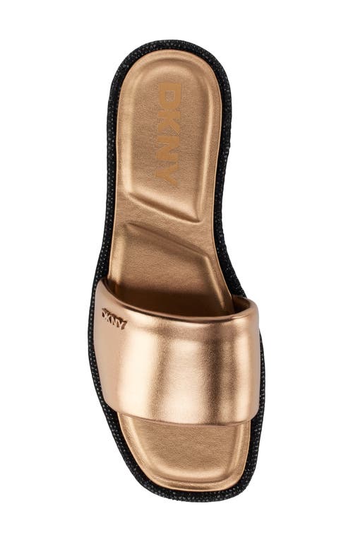 Dkny Bavant Slide Sandal In Bronze