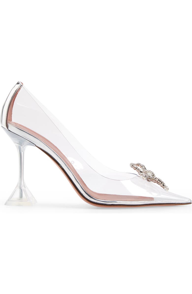 Amina Muaddi Rosie Glass Pointed Toe Pump, Alternate, color,