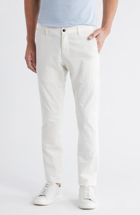 Somerset Flat Front Cotton & Linen Blend Pants (Regular & Big)