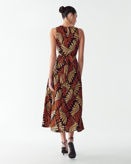 Willa Revival Midi Dress In Multi