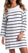 La Blanca Stripe Boat Neck Cover-Up Tunic