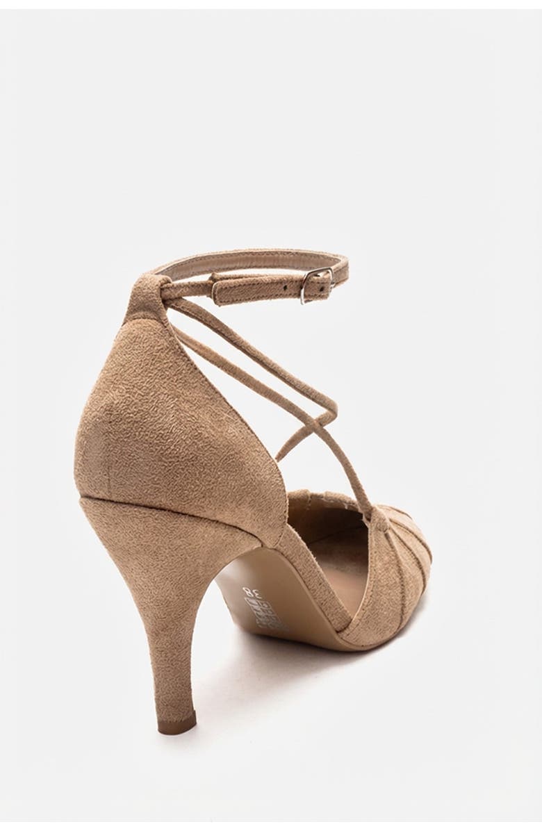 Prologue Shoes Eliza Stiletto Pump, Alternate, color, Beige Suede