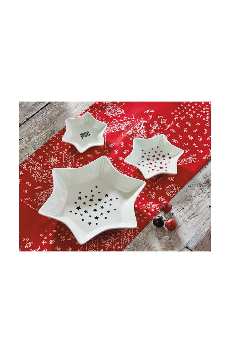 tag Large Blue Star Shape Serving Dish - Bone China Dishwasher Safe, Alternate, color, Blue