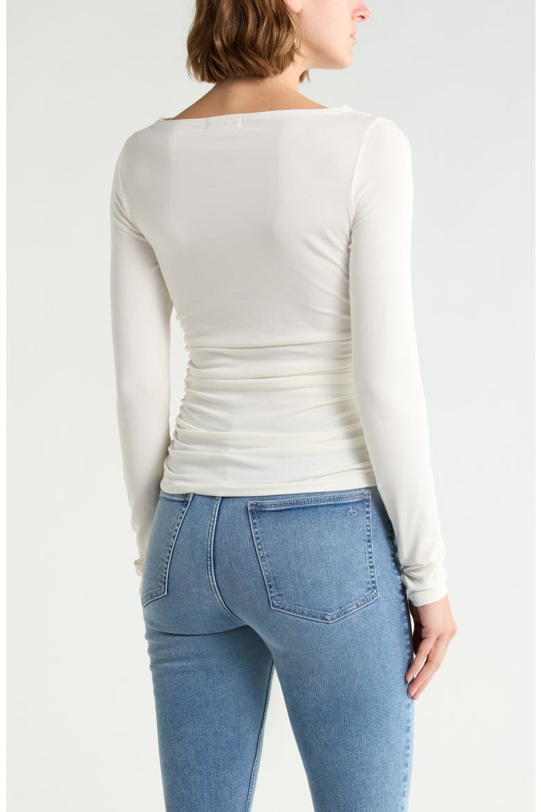 Lucy Ruched Top, Alternate, color, CHALK