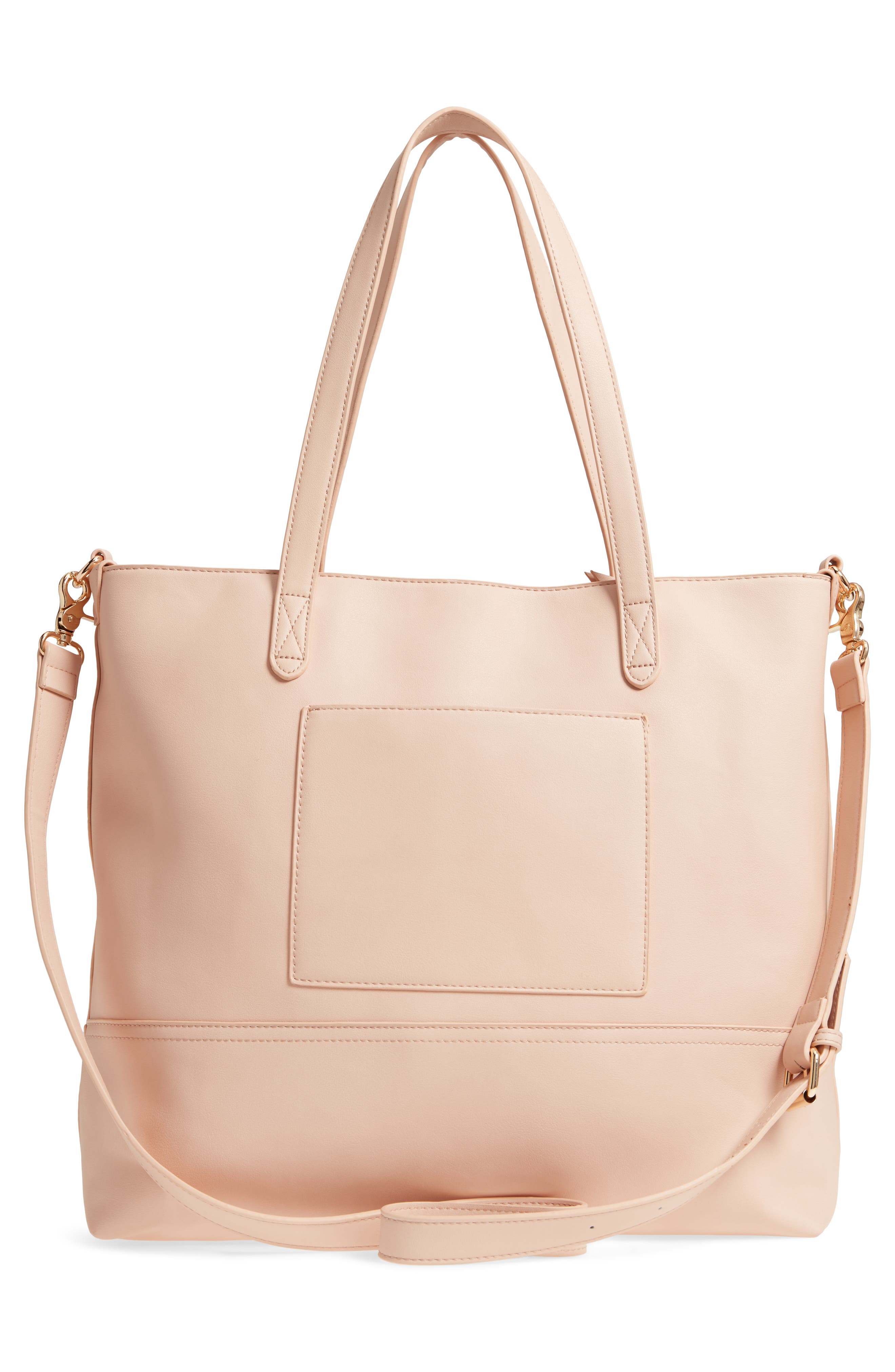 Bella Tunno Boss Faux Leather Diaper Bag & Clutch, Alternate, color, 