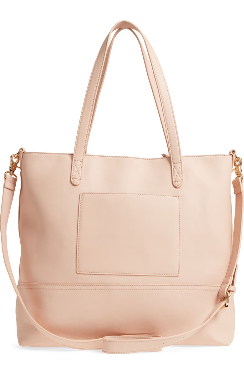 Bella Tunno Boss Faux Leather Diaper Bag & Clutch, Alternate, color,