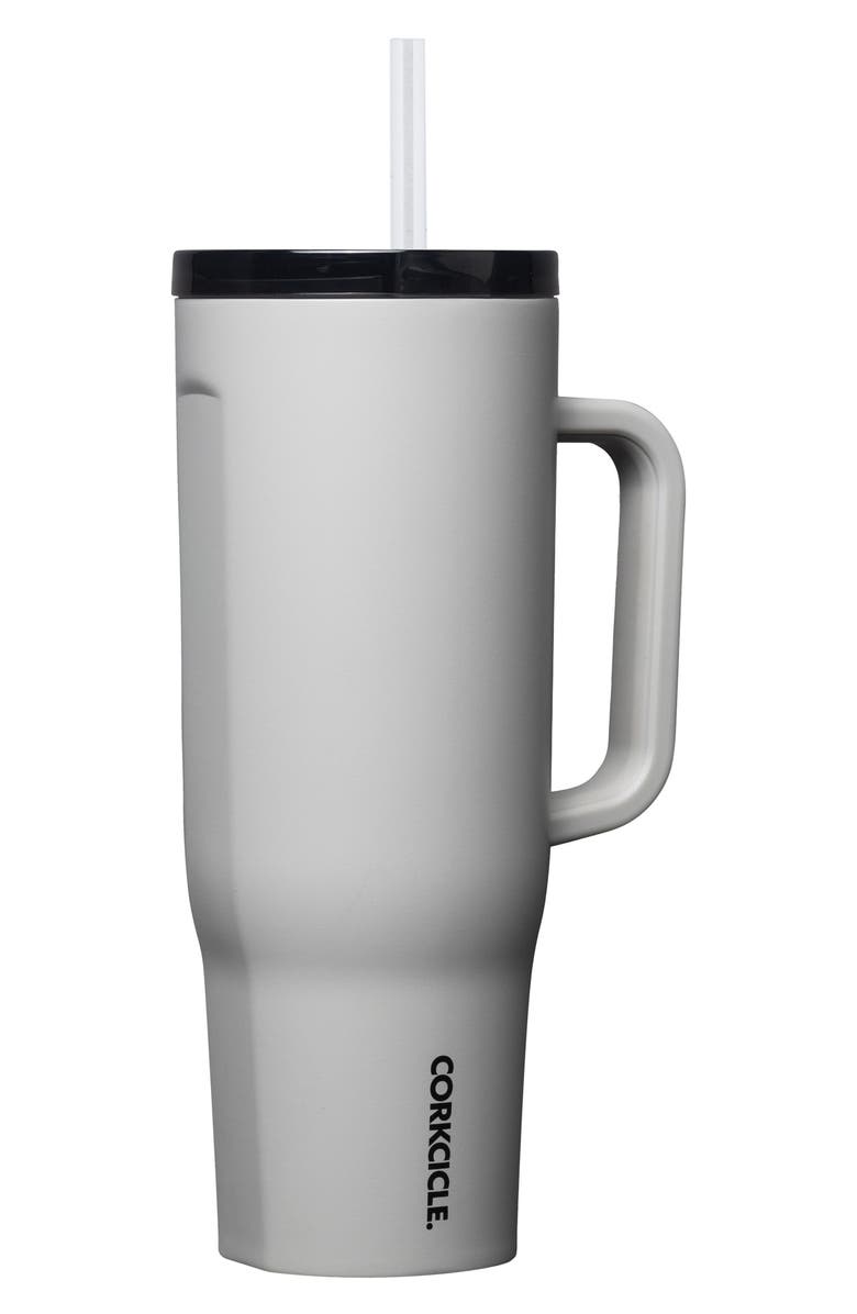 Corkcicle Cruiser 40-Ounce Insulated Tumbler with Handle, Alternate, color, River Rock