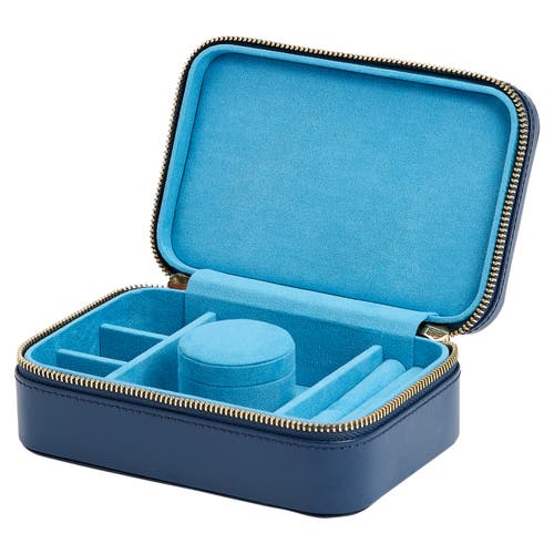 Wolf Sophia Travel Zip Case In Indigo