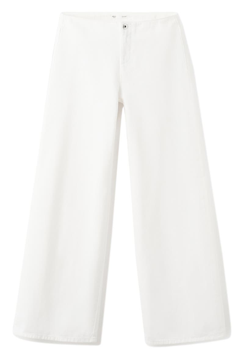 Low Waist Wide Leg Jeans, Main, color, OFF WHITE