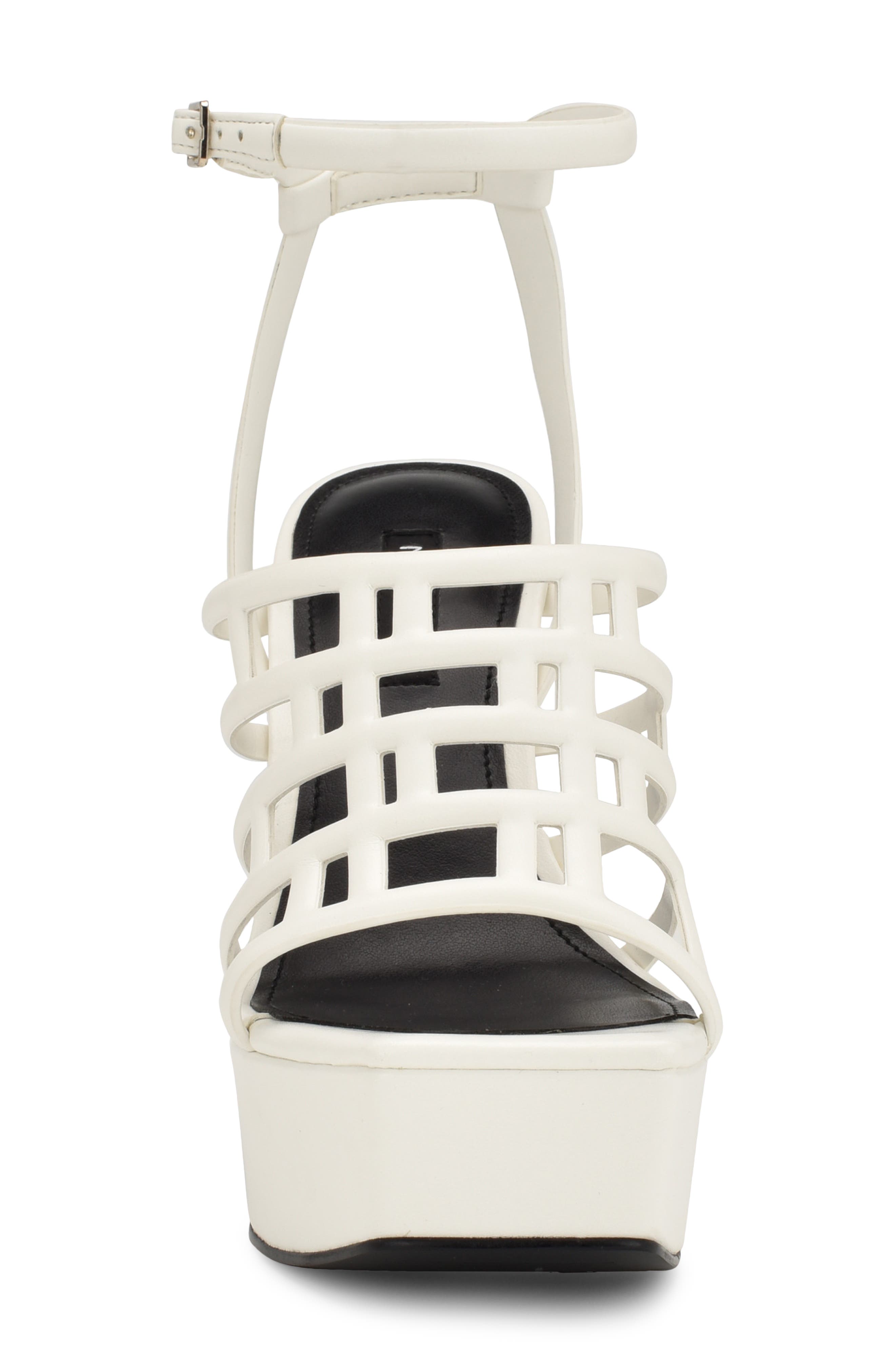 Kelinda Ankle Strap Platform Sandal, Alternate, color, WHITE