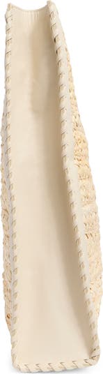 Remi Woven Raffia Tote Bag