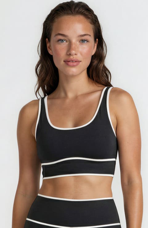 Long Line Swim Bra Two-Toned Collection