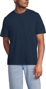 Lands' End Short Sleeve Cotton Linen Tee