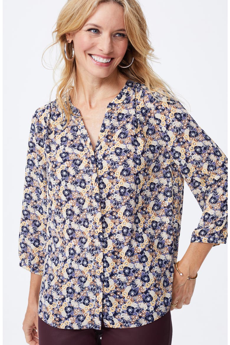 Pintuck Blouse, Alternate, color, MEADOWOOD